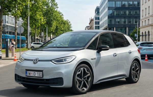 Volkswagen ID.3 obasjan suncem na cesti