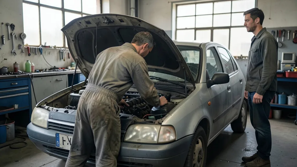 Pregled motora rabljenog malog auta prije kupnje