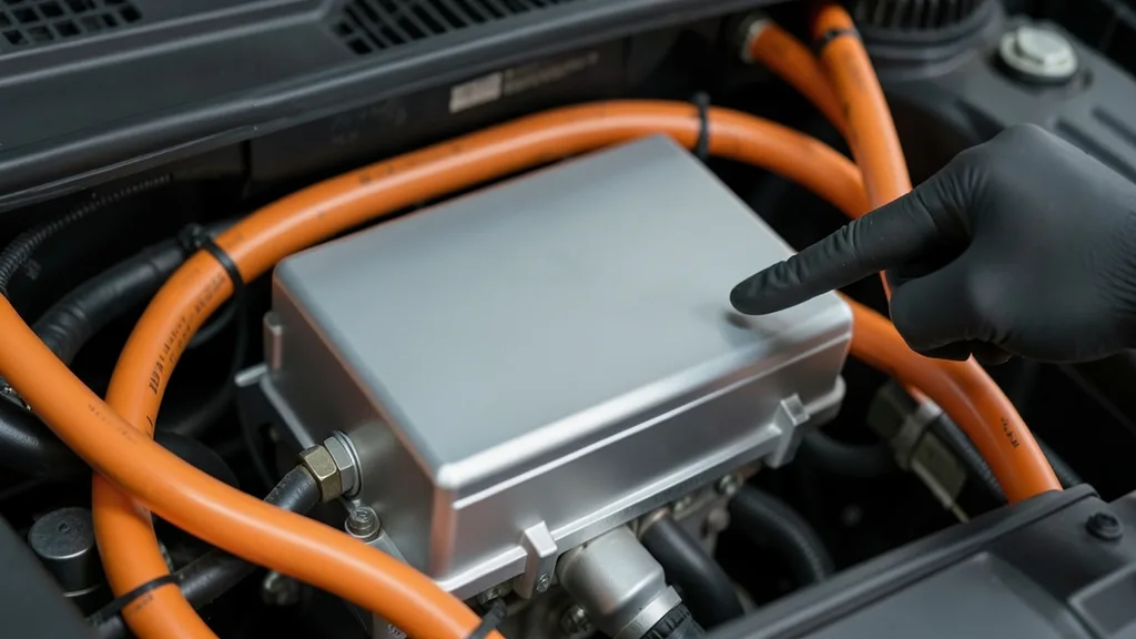 Motorni prostor Toyote C-HR Hybrid s inverterom i narančastim visokonaponskim kabelima